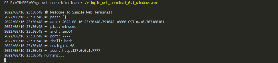 用go语言编写的基于web的远程terminal插图