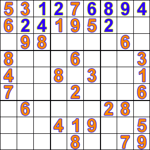 sudoku being solved by backtracking
