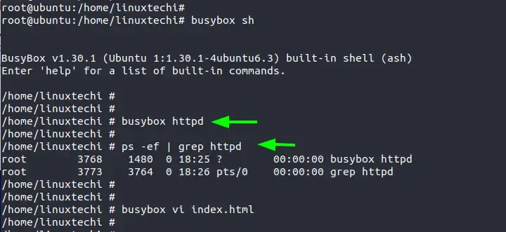 busybox-start-httpd-server